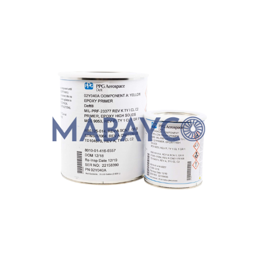 PPG 02Y040A MIL-PRF-23377 Type I Class C2 Yellow Epoxy Primer